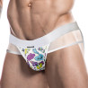 CUT4MEN Jockstrap Miami Ink Blanc-Couleurs